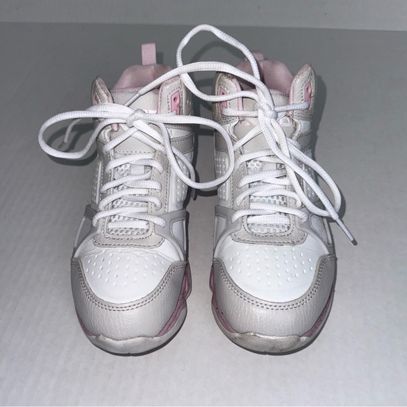 And1 big girls high-top basketball shoes, pink, gray & white - Picture 3 of 9